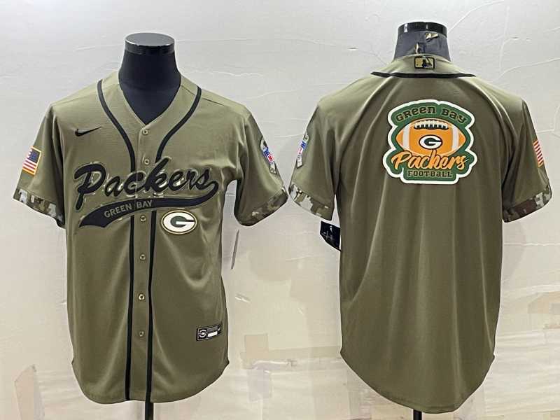 Men's Green Bay Packers Olive Salute to Service Team Big Logo Cool Base Stitched Baseball Jersey,We sell and wholesale Men's Green Bay Packers Olive Salute to Service Team Big Logo Cool Base Stitched Baseball Jersey on line form chian!